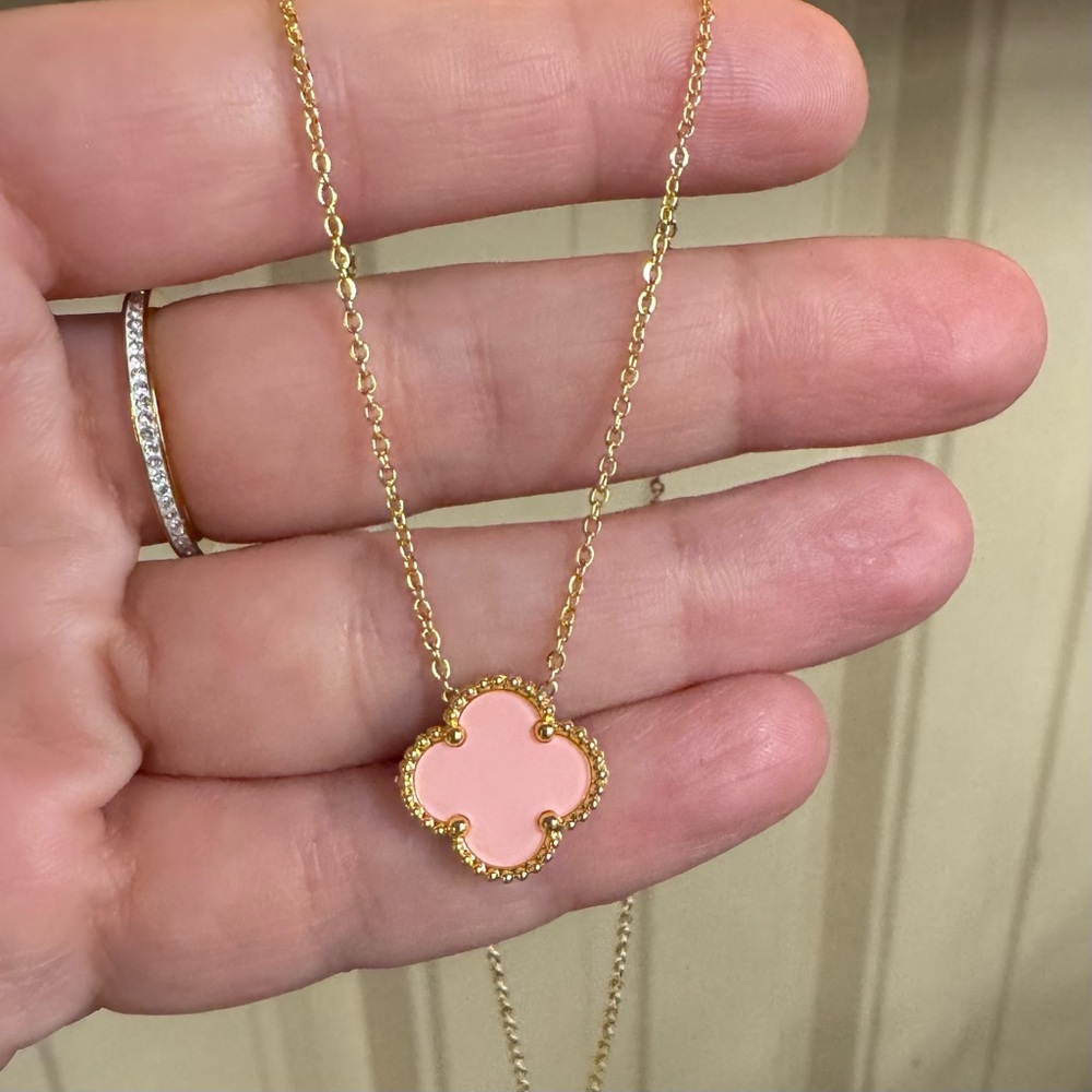 Pink Flower Neclace